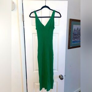 Tank knitted dress, green!